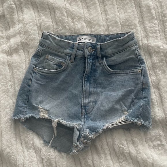 Zara Shorts Zara Stretchy Form Fitting Jean Shorts Poshmark